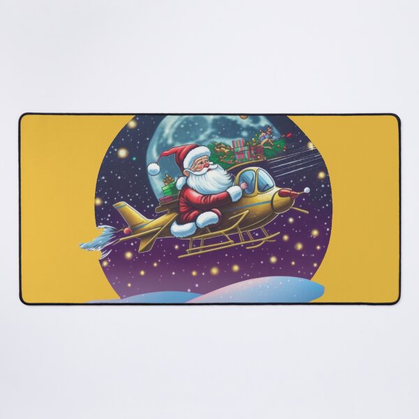 Item preview, Funny Santa piloting a plane designed and sold by Nisyo.