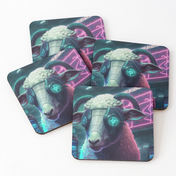 Item preview,  Cool cyberpunk future sheep designed and sold by AnimalArtPhotos.