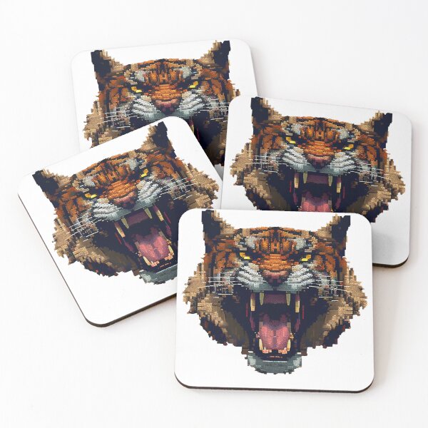 Item preview, Angry tiger face. designed and sold by Pixelarium.
