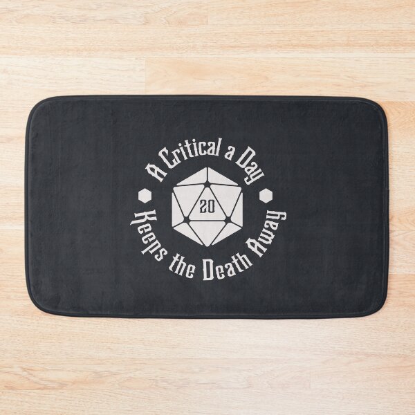 Item preview, Light D20 A Critical a Day Keeps the Death Away designed and sold by wolfkin-design.