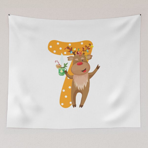 Item preview, Christmas Number 8. Advent Calendar Number Seven designed and sold by trendingatees.