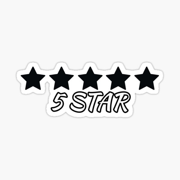 Star Rating Vinyl Planner Stickers - Stars Ratings - 5 Stars Reviews - S171  - Stickeriffic