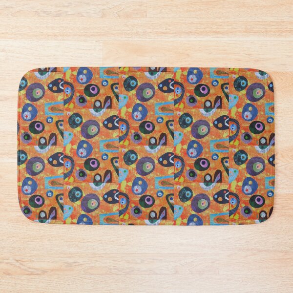 Item preview, Retro Blues On Orange Ground designed and sold by bearoberts.