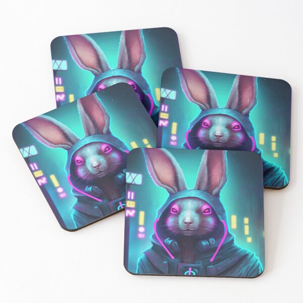 Item preview, Cyberpunk rabbit designed and sold by AnimalArtPhotos.