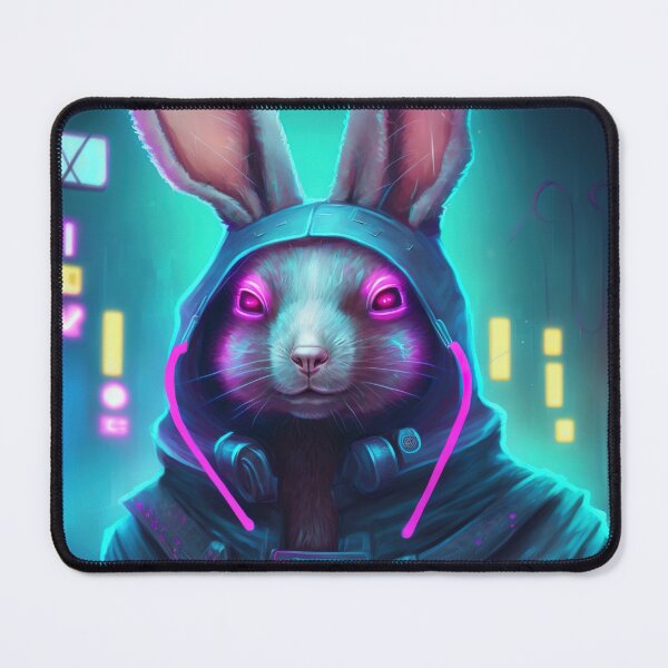 Item preview, Cyberpunk rabbit designed and sold by AnimalArtPhotos.