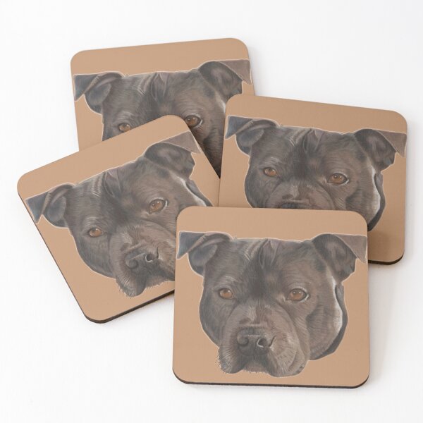 Item preview, Max the Staffordshire Bull Terrier designed and sold by cathyscreations.