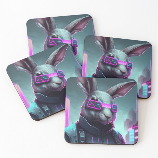Item preview, Cyberpunk futuristic rabbit designed and sold by AnimalArtPhotos.