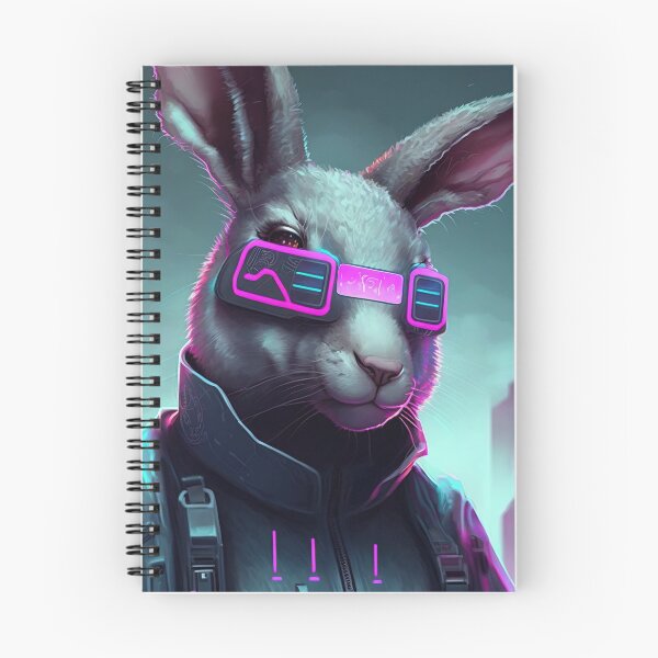 Item preview, Cyberpunk futuristic rabbit designed and sold by AnimalArtPhotos.