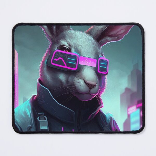 Item preview, Cyberpunk futuristic rabbit designed and sold by AnimalArtPhotos.