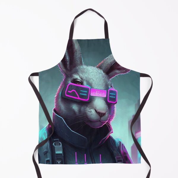 Item preview, Cyberpunk futuristic rabbit designed and sold by AnimalArtPhotos.