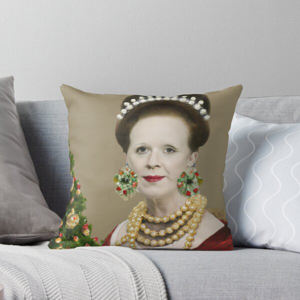 Item preview, Royal Woman, Vintage Holiday, Christmas Fashion, Altered Art Painting, Ai Christmas Art, Art by Ai, Luxury Art Gift designed and sold by RadRococo.