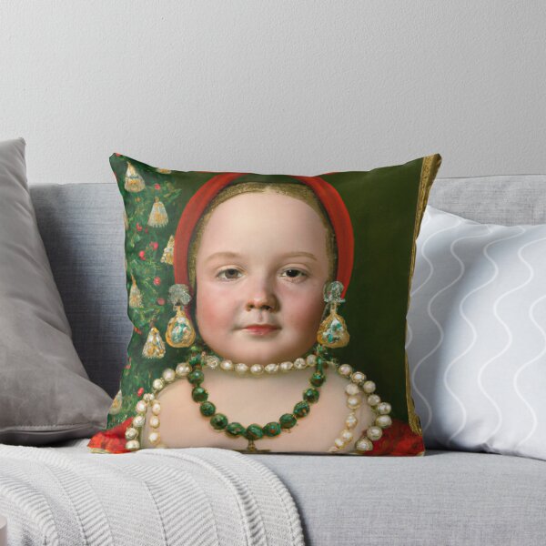 Item preview, Royal Child, Vintage Holiday, Christmas Fashion, Altered Art Painting, Ai Christmas Art, Art by Ai, Luxury Art Gift designed and sold by RadRococo.