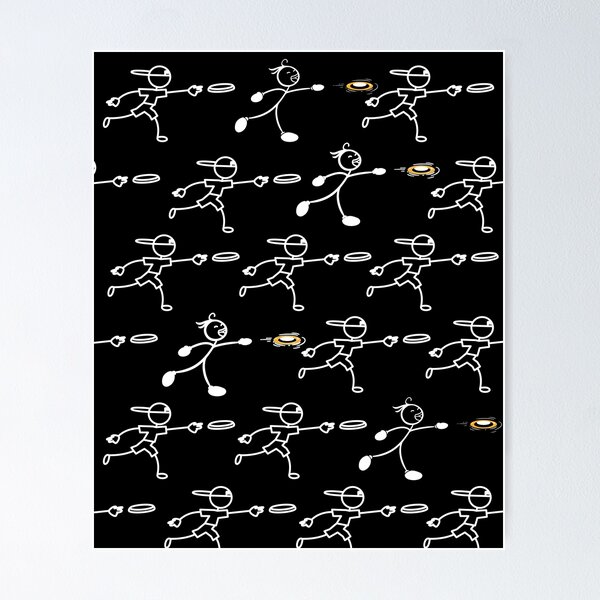 Item preview, Disc Golf Man Stickman Pattern Golf Disc Gift designed and sold by Jelisandie.