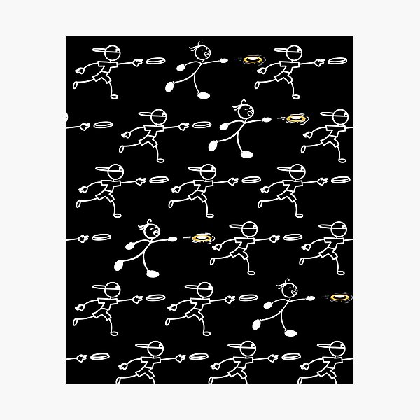 Item preview, Disc Golf Man Stickman Pattern Golf Disc Gift designed and sold by Jelisandie.