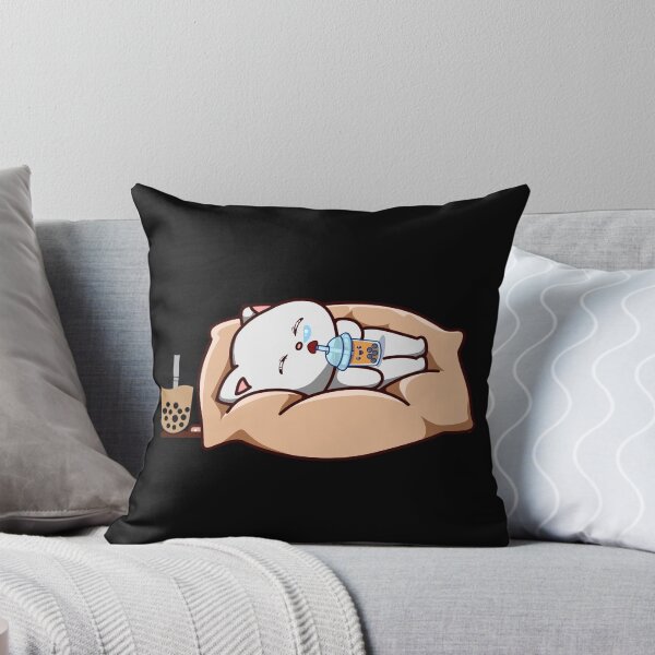 Item preview, Cute bobaholic cat cute sleeping cat loves Boba tea designed and sold by Artistusha.