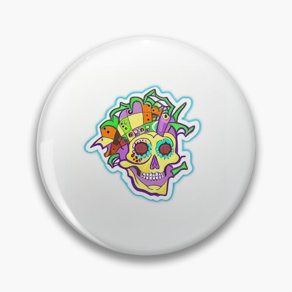 Item preview, 重巡 abstract skull designed and sold by HofmannsStamps.