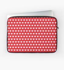 Polka Hearts Red Laptop Sleeve