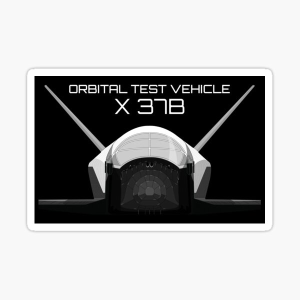 x-37-orbital-test-vehicle-spacecraft-space-2832-sticker-for-sale-by