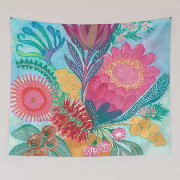Item preview, Australian Native Flowers Bouquet designed and sold by TheBowerbird.