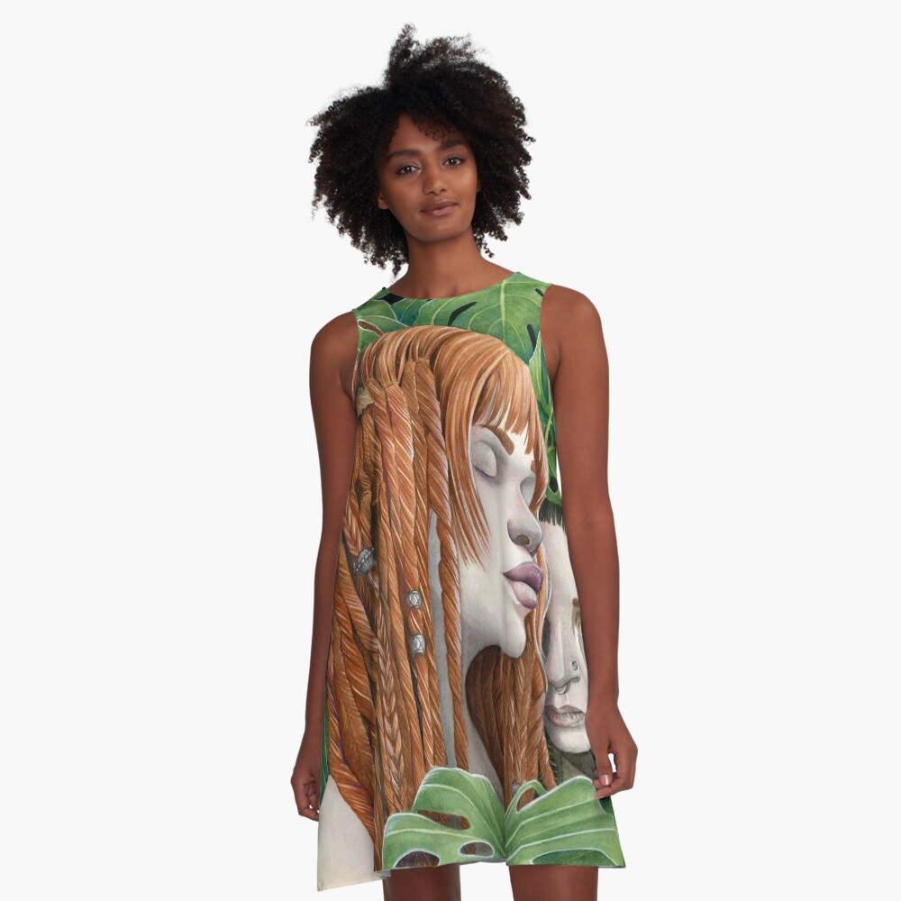 Item preview, Vestido acampanado designed and sold by martasarmiento.