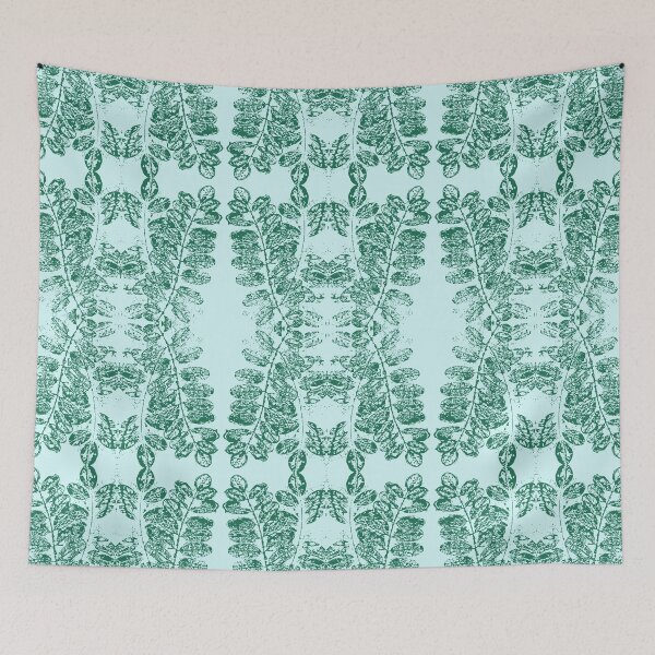 Item preview, Acacia Calm Sustenance Fine Print Light Blue Green designed and sold by SpiritGifts.