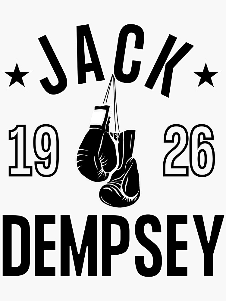"Jack Dempsey 1926 Vintage" Sticker for Sale by dadinho89 Redbubble