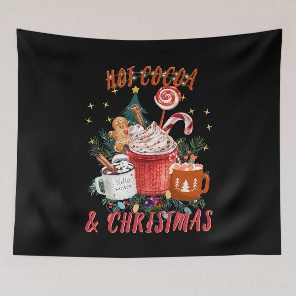 Item preview, Hot Cocoa And Merry Christmas Vintage Coffee and Cocoa Cup designed and sold by SweetbeStore.