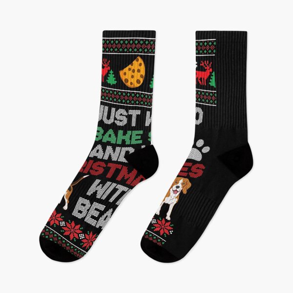 Item preview, Bake stuff with beagles watch christmas movies ugly sweater designed and sold by ferraudionne.