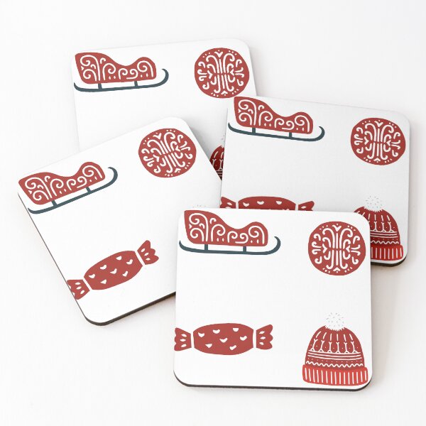 Item preview, Beautiful red Christmas ornaments sticker pack - cute holiday season, winter lover sticker pack  designed and sold by Theleochick.