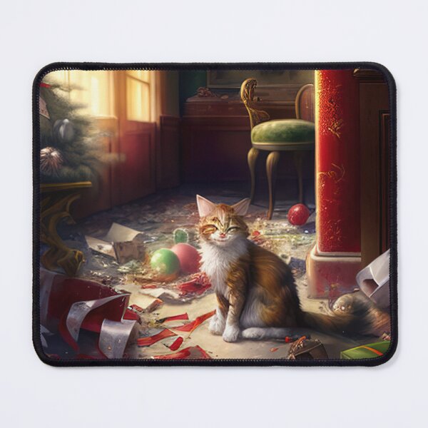 Item preview, Cat wrecks christmas tree designed and sold by XmasPatterns.