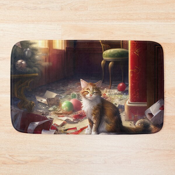 Item preview, Cat wrecks christmas tree designed and sold by XmasPatterns.