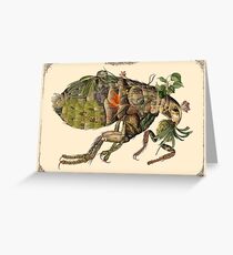 Whimsical Pop Botanical Flea #CreateArtHistory Greeting Card