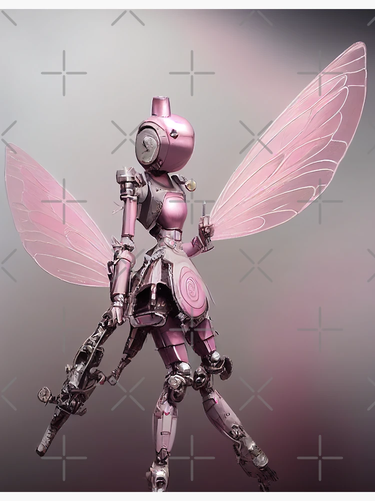 Robot Fairy Cute Sci-Fi Fairy Stickers - Inspire Uplift