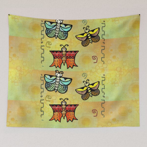 Item preview, Zuni Butterfly Folk Art designed and sold by bohemianbound.