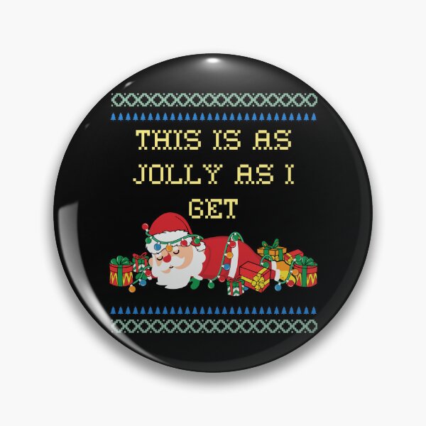 Item preview, Ugly Christmas Sweater This Is As Jolly As I Get Santa  designed and sold by RockBeeDesigns.