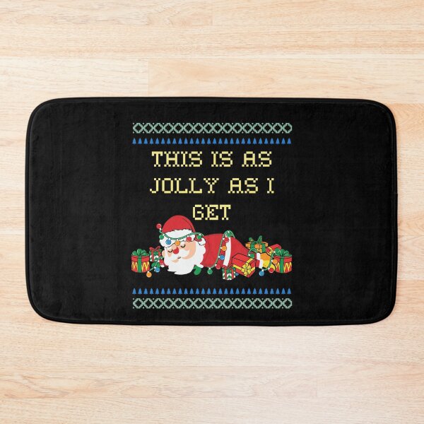 Item preview, Ugly Christmas Sweater This Is As Jolly As I Get Santa  designed and sold by RockBeeDesigns.