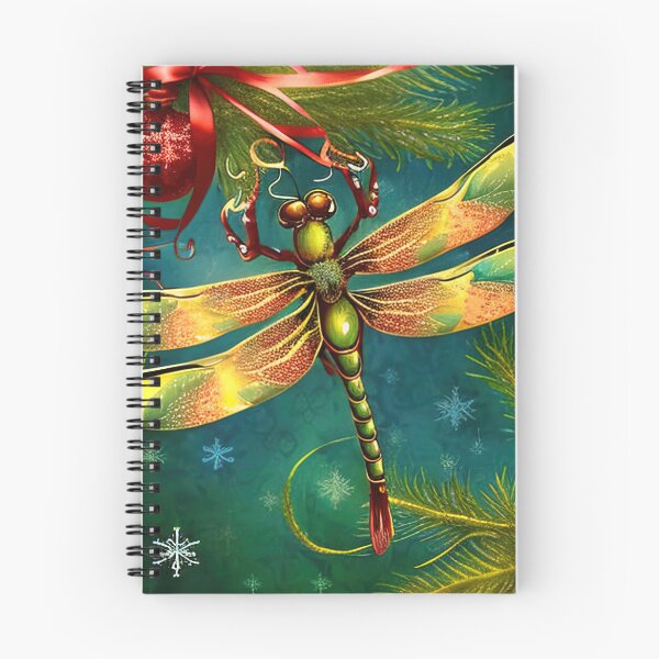 Item preview, Dragonfly inspecting the christmas balls designed and sold by XmasPatterns.