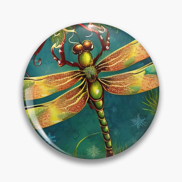 Item preview, Dragonfly inspecting the christmas balls designed and sold by XmasPatterns.