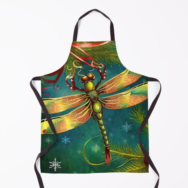 Item preview, Dragonfly inspecting the christmas balls designed and sold by XmasPatterns.
