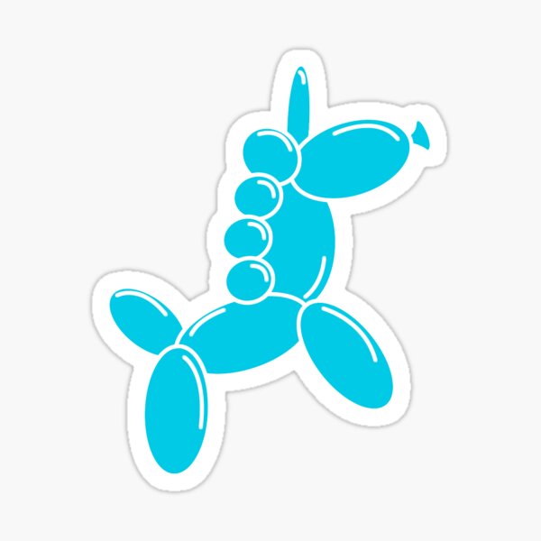 Jam Room Floor Balloon Animals Sticker