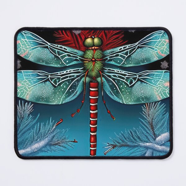 Item preview, Christmas dragonfly on a snowy tree designed and sold by XmasPatterns.