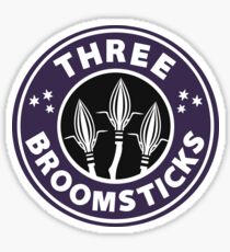 Three Broomsticks Sticker