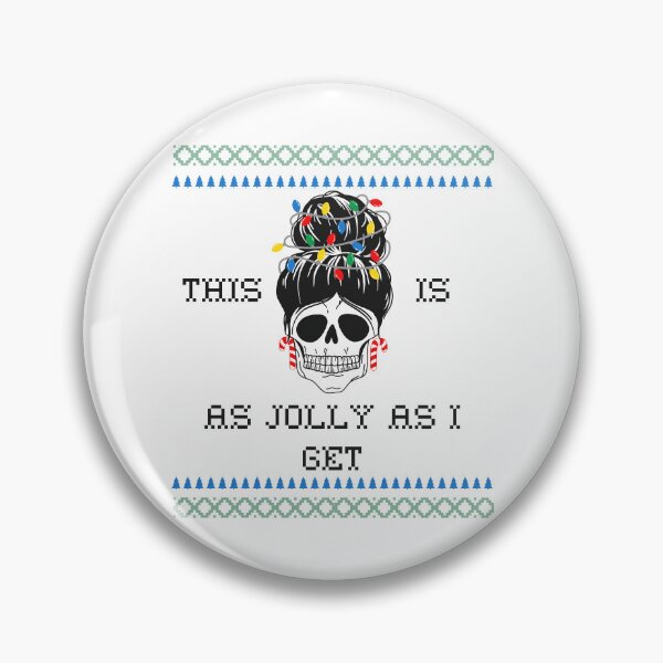 Item preview, Ugly Christmas Sweater This Is As Jolly As I Get Skeleton Christmas Lights designed and sold by RockBeeDesigns.