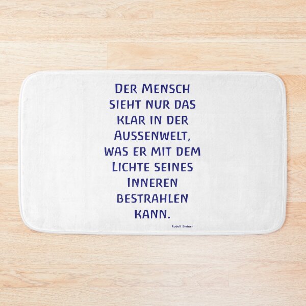 Item preview, Man sees only that clearly in the outside world - waldorf school rudolf steiner anthroposophy designed and sold by DOM-Shop.
