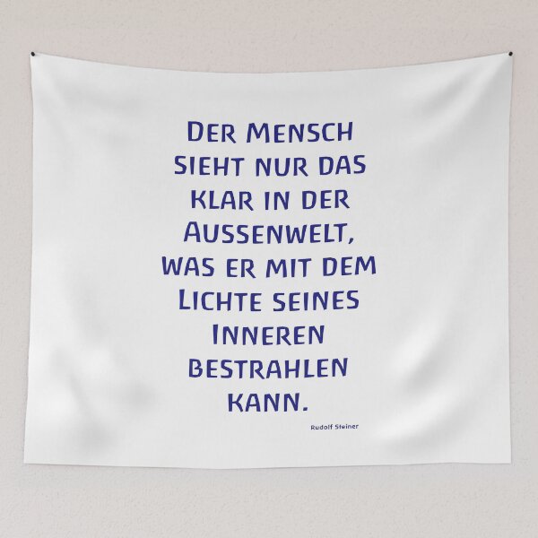 Item preview, Man sees only that clearly in the outside world - waldorf school rudolf steiner anthroposophy designed and sold by DOM-Shop.