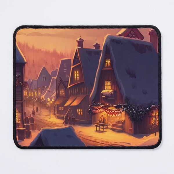 Item preview, Snowy christmas village design designed and sold by XmasPatterns.