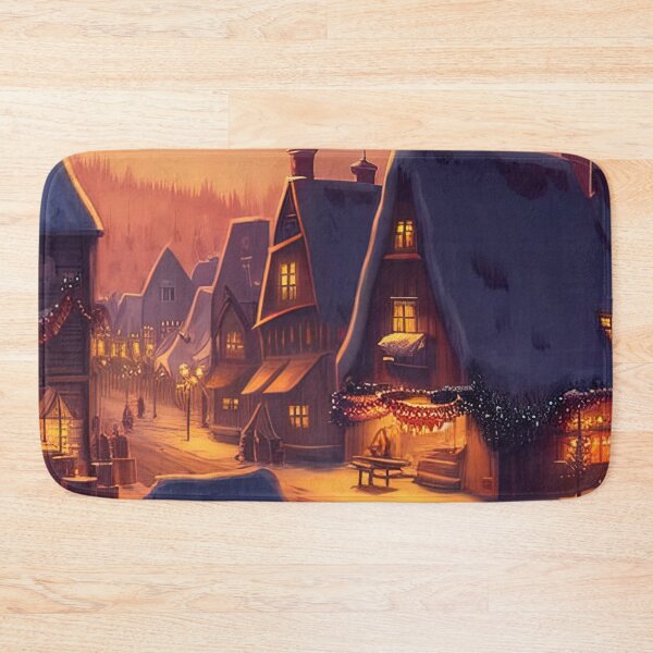 Item preview, Snowy christmas village design designed and sold by XmasPatterns.