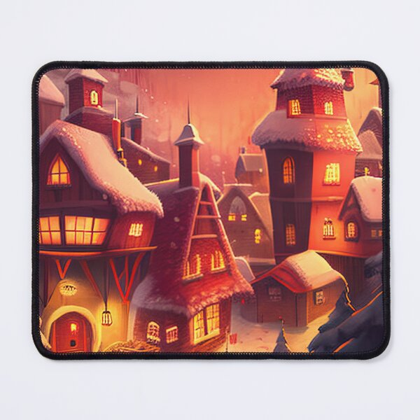 Item preview, Beautiful warm christmas village designed and sold by XmasPatterns.