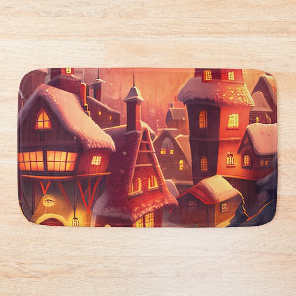 Item preview, Beautiful warm christmas village designed and sold by XmasPatterns.