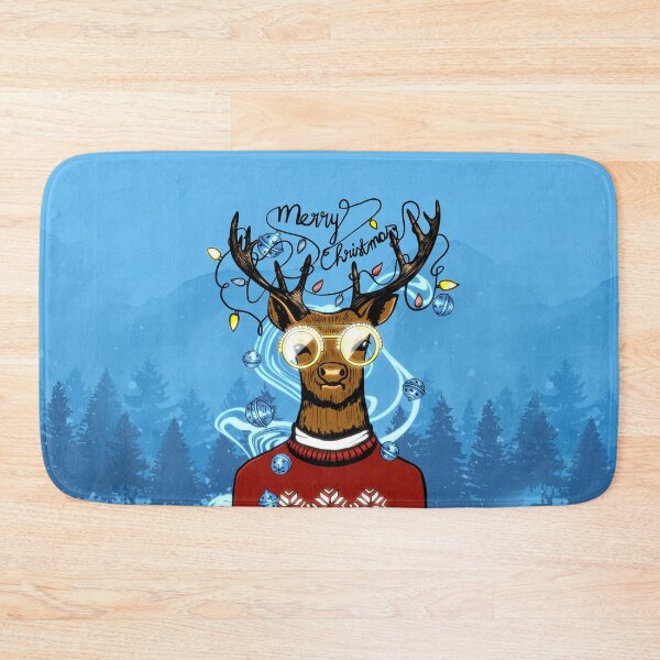 Item preview, Reindeer Christmas Led Lights In Forest designed and sold by I Am Cuta.